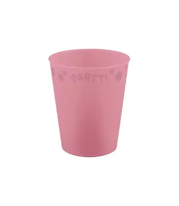 Rózsaszín Pastel Pink micro prémium műanyag pohár 250 ml