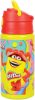 Play-Doh Happy alumínium szívószálas kulacs akasztóval 500 ml