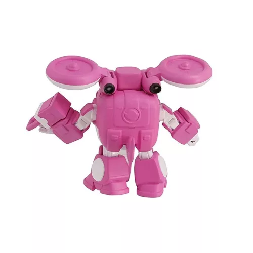 Alpha Group figura, Super Wings, Dizzy Helikopter, mozgó elemekkel, fehér / rózsaszín, 8 cm