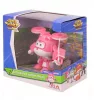 Alpha Group figura, Super Wings, Dizzy Helikopter, mozgó elemekkel, fehér / rózsaszín, 8 cm