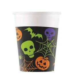 Halloween Happy papír pohár 8 db-os 200 ml FSC