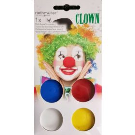 Bohóc Halloween arcfesték, smink szett