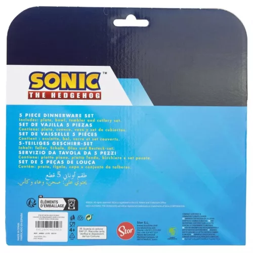 Sonic étkészlet díszdobozban - 5 darabos