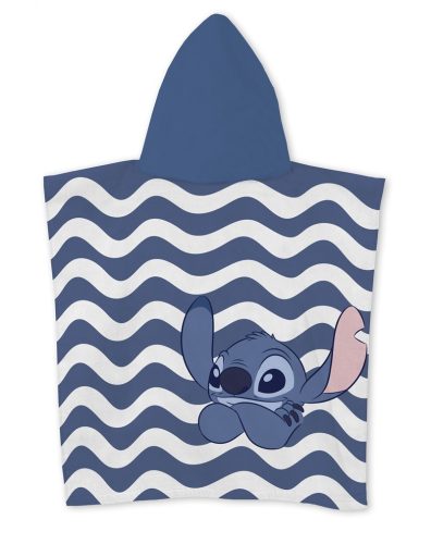 Disney Lilo és Stitch, A csillagkutya Relax strand törölköző poncsó 55x110 cm (Fast Dry)