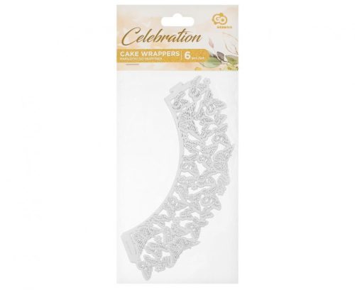 Pillangó White muffin dísz 6 db-os