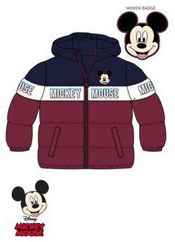 Disney Mickey Burgundy baba bélelt kabát 24 hó