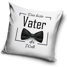 Der beste Vater Bow Tie párnahuzat 40x40 cm
