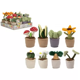 Plüss növény cserépben meglepetés figura 15 cm
