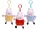 Peppa malac kulcstartós plüss 12 cm bagclip