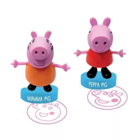 Peppa Malac figura szett nyomdákkal - sokféle - 1 db szett