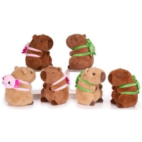 Capybara plüss hátizsákkal 25cm többféle változat 1db