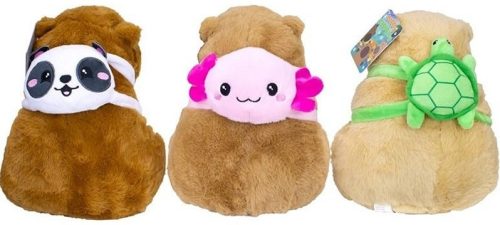 Capybara plüss hátizsákkal 25cm többféle változat 1db