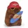 Capybara plüssfigura szörfdeszkával 22 cm - Sötét barna