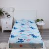 Disney Lilo és Stitch, A csillagkutya Blue gumis lepedő 90x200 cm