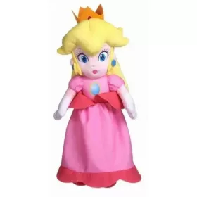   Super Mario Peach hercegnő plüssfigura 30 cm elegáns mesehős