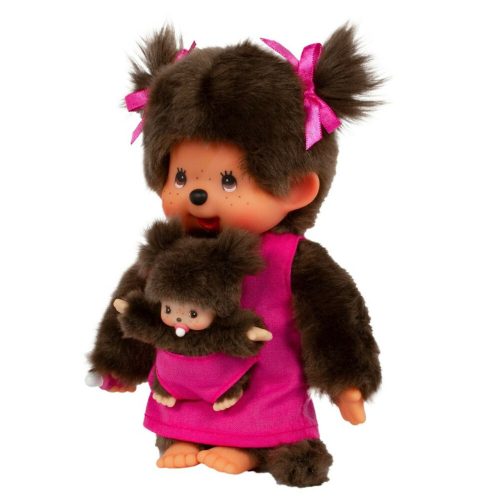 Moncsicsi plüssfigura szett 20 cm - Anyuka a kisbabájával