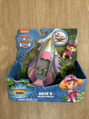 Mancs Őrjárat Jungle Pups Skye sólyom jármű figurával