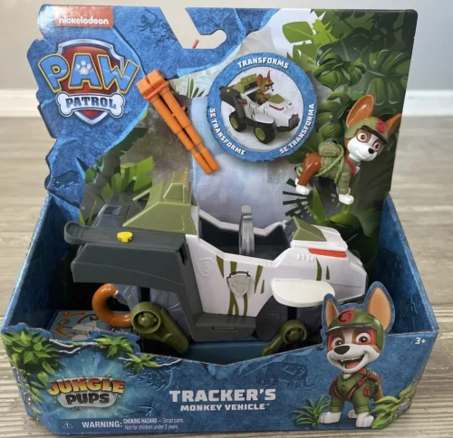 Mancs Őrjárat Jungle Pups Tracker majmos jármű