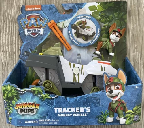 Mancs Őrjárat Jungle Pups Tracker majmos jármű