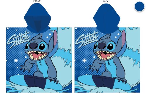 Disney Stitch 55x110 cm gyorsan száradó poncsó