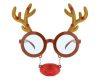 Szarvas Reindeer szemüveg piros orral
