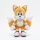 Tails Sonic plüss figura 24 cm puha játék