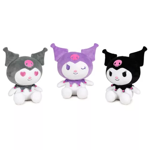 Hello Kitty Kuromi plüssfigura 16 cm - 1db