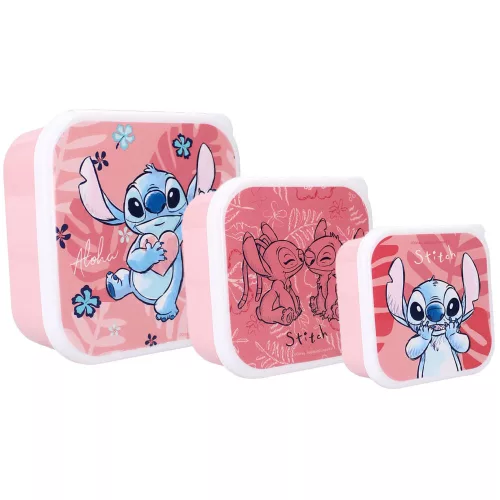 Stitch Bon Appétit 3 az 1-ben uzsonnásdoboz szett