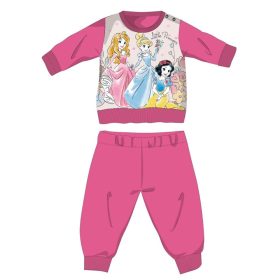   Disney Hercegnők téli pamut baba pizsama - interlock pizsama - pink - 92