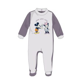  Disney Minnie egér baba velúr rugdalózó - szürke - 0-1 hónapos babának