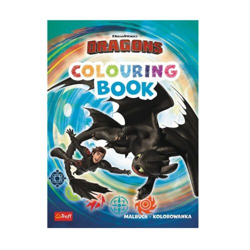 Így neveld a sárkányod színezőfüzet - A4 - 23 színezhető nagy jelenet