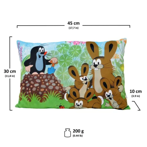 Kisvakond párna nyuszis 45 x 30 cm