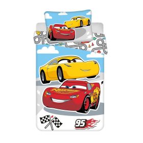   Disney Verdák Road gyerek, ovis ágyneműhuzat 100×135cm, 40×60 cm