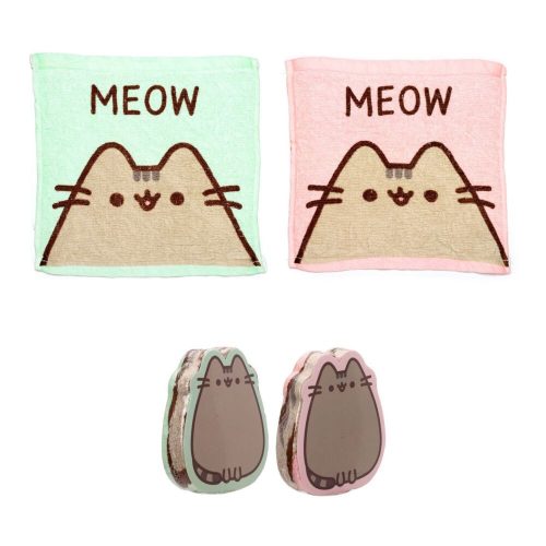 Pusheen cica kis törölköző - mágikus kockából kéztörlő - 1 db