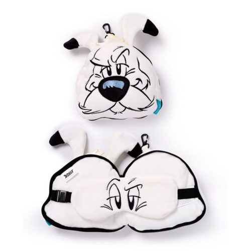 Idefix plüss utazópárna - Asterix and Obelix travel pillow with mask
