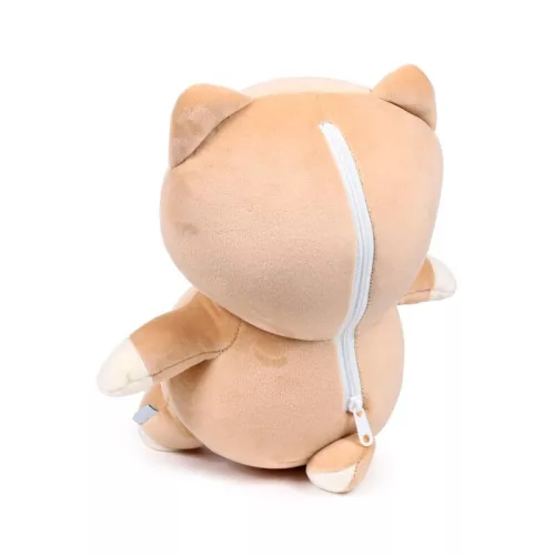 2 az 1-ben Kifordítható Utazópárna & Plüss Figura - Shuggs, a Shiba Inu Kutya