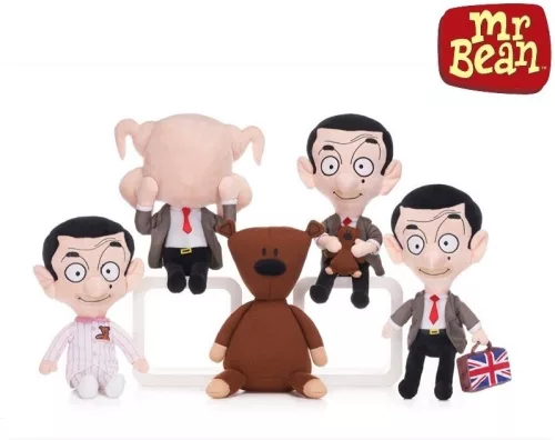 Mr. Bean plüssfigura pulykával a fején 25 cm