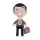 Mr. Bean plüss brit zászlós táskával 25 cm