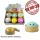 Squishy Ravioli Dumpling 8,5 cm meglepetés Glitter Gold
