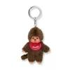 Moncsicsi fiú piros plüss kulcstartó 10 cm Monchhichi