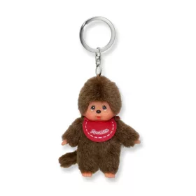 Moncsicsi fiú piros plüss kulcstartó 10 cm Monchhichi