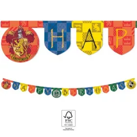   1db Boldog születésnapot felirat HARRY POTTER HOGWARTS HOUSES