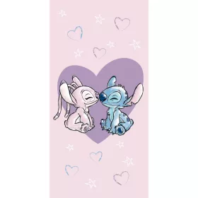   Disney Stitch Love 100% pamut strandtörölköző - 70x140 cm