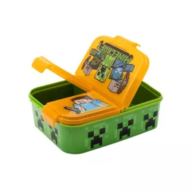 Minecraft 3 rekeszes ételtartó doboz