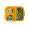 Minecraft 3 rekeszes ételtartó doboz