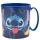 Stitch mikrózható műanyag bögre - 390 ml
