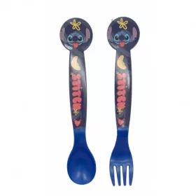   Stitch Műanyag evőeszköz készlet (kanál és villa) BPA mentes