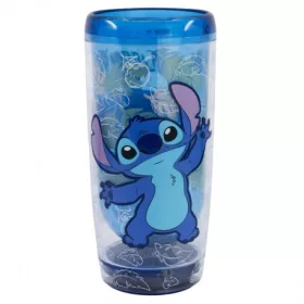   Duplafalú Műanyag Prémium Pohár 705ML Stitch Ohana (SmartGrip technológiával ellátott)