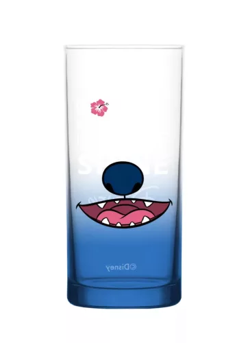 Stitch prémium üveg pohár - 290ml