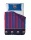 FC BARCELONA Ágynemű szett,  ágytakaró 210x270 + gumis lepedő 135x200+28 + párnahuzat 45x155